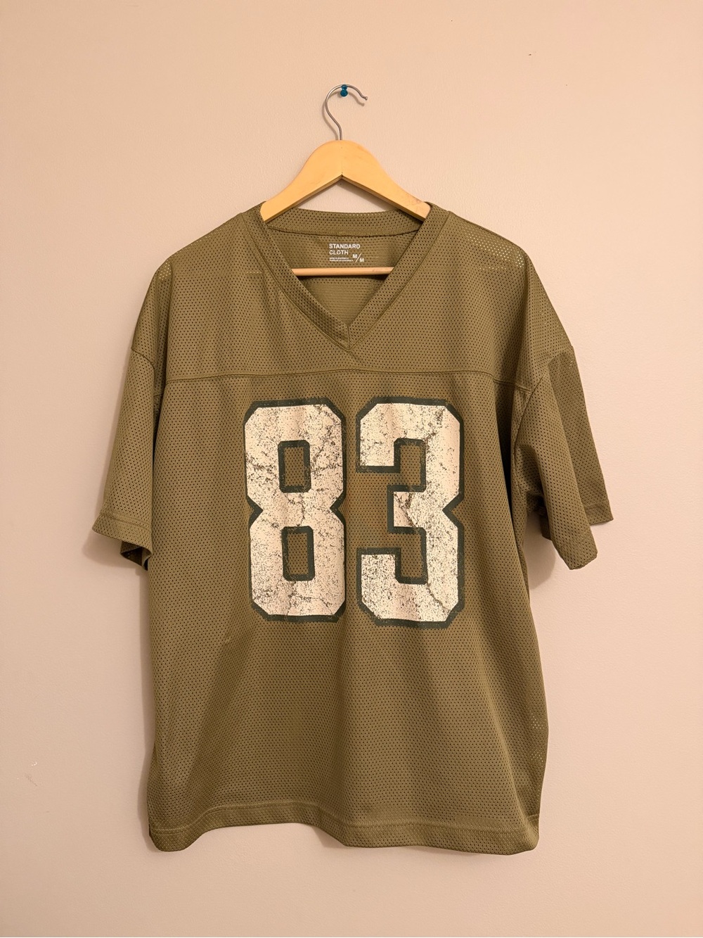 Urban Outfitters Green Oversized Sports Mesh Jersey Shirt (M)